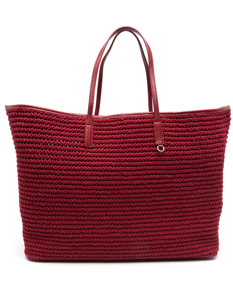 Tommy Hilfiger Beach Tasche Die Sofia Lederkapseln Red