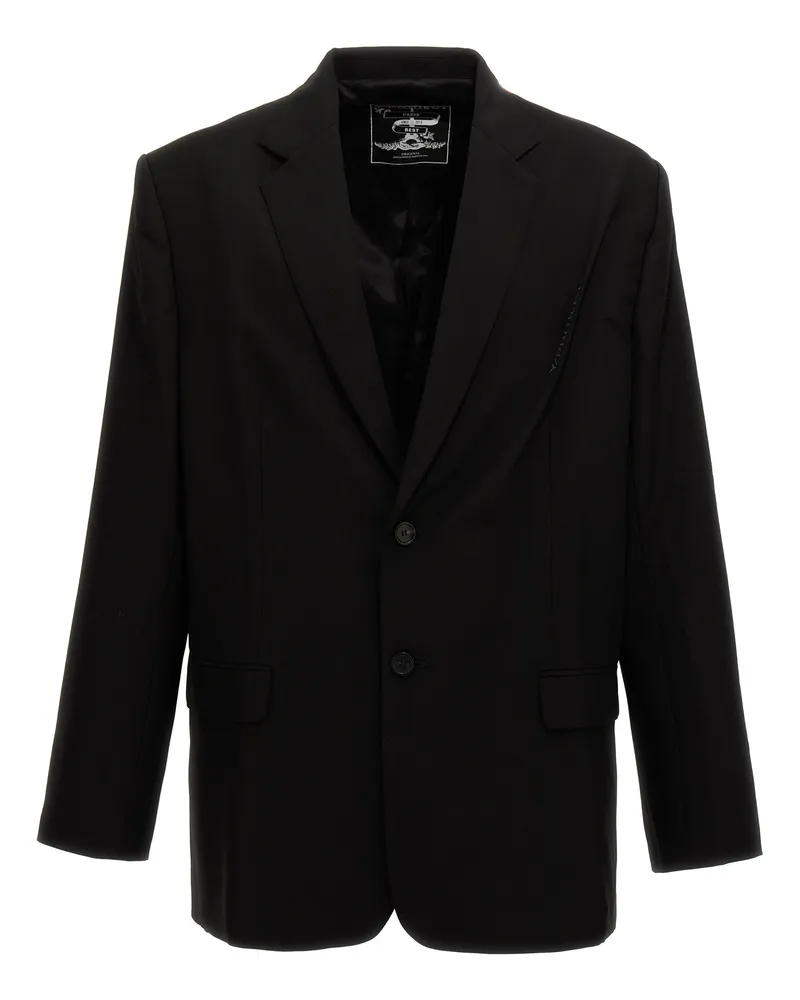 Y/PROJECT Pinned Logo' Blazer Black