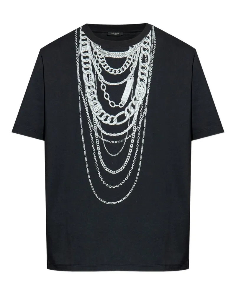 Balmain T -Shirts und Polos schwarz Black