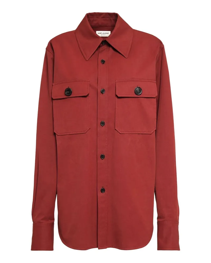 Saint Laurent Baumwollhemd Red
