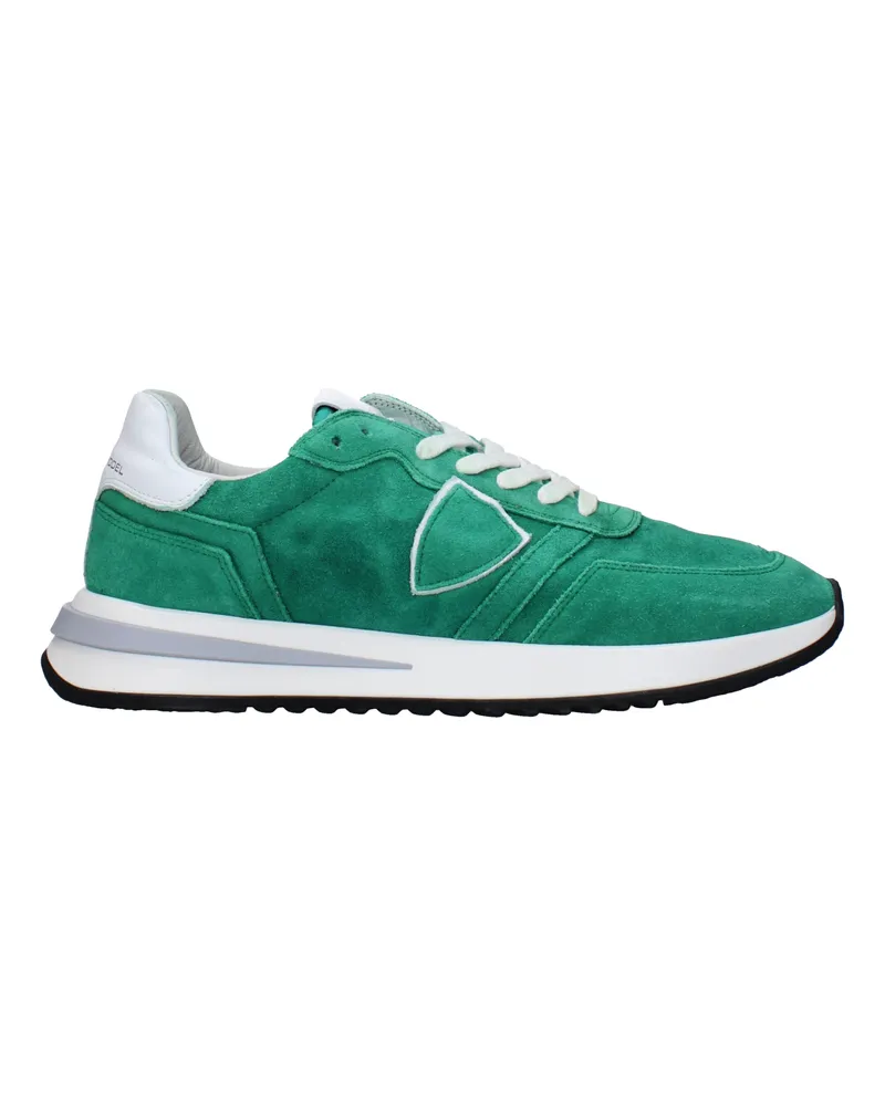 Philippe Model Sneakers Tropez 2.1 Herren Wildledergrün/Weiß -