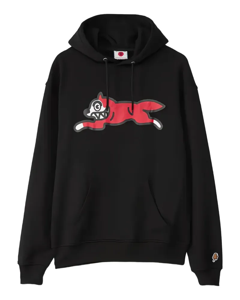 ICECREAM Running Dog Baumwoll-Hoodie Black