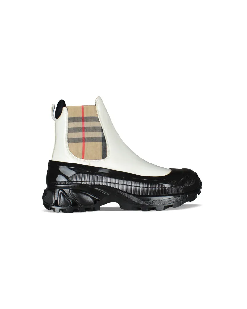 Burberry Chelsea -Stiefel White
