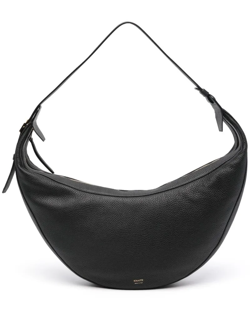 KHAITE Augustina Leder Hobo -Tasche Black