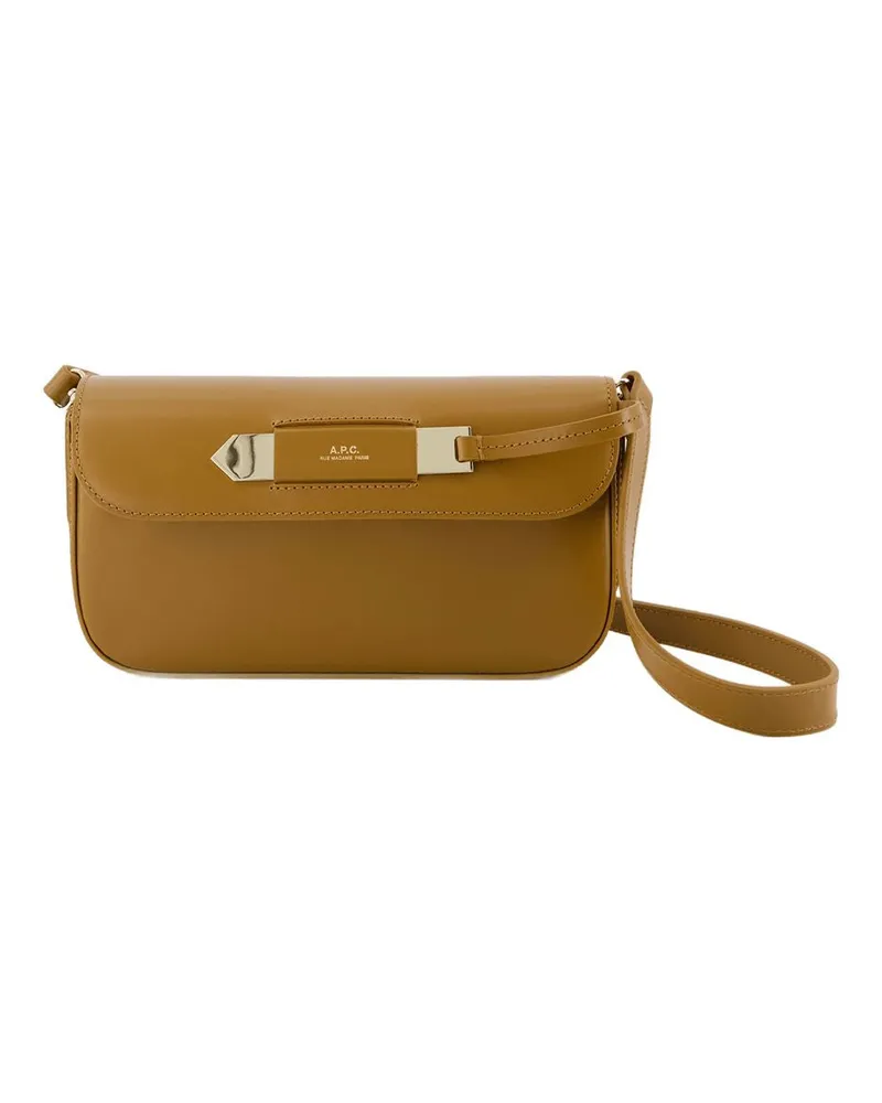A.P.C. Charlotte Hobo Bag  Lederbraun Braun