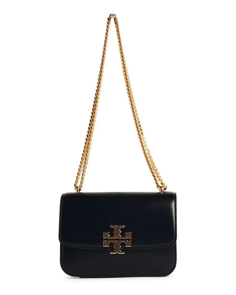 Tory Burch Eleanor' Black Lear Crossbody Tasche Black