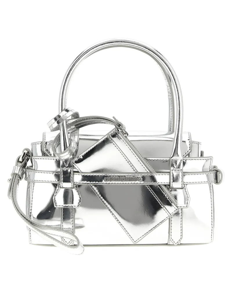 Dsquared2 Twin Mini' Handtasche Silver