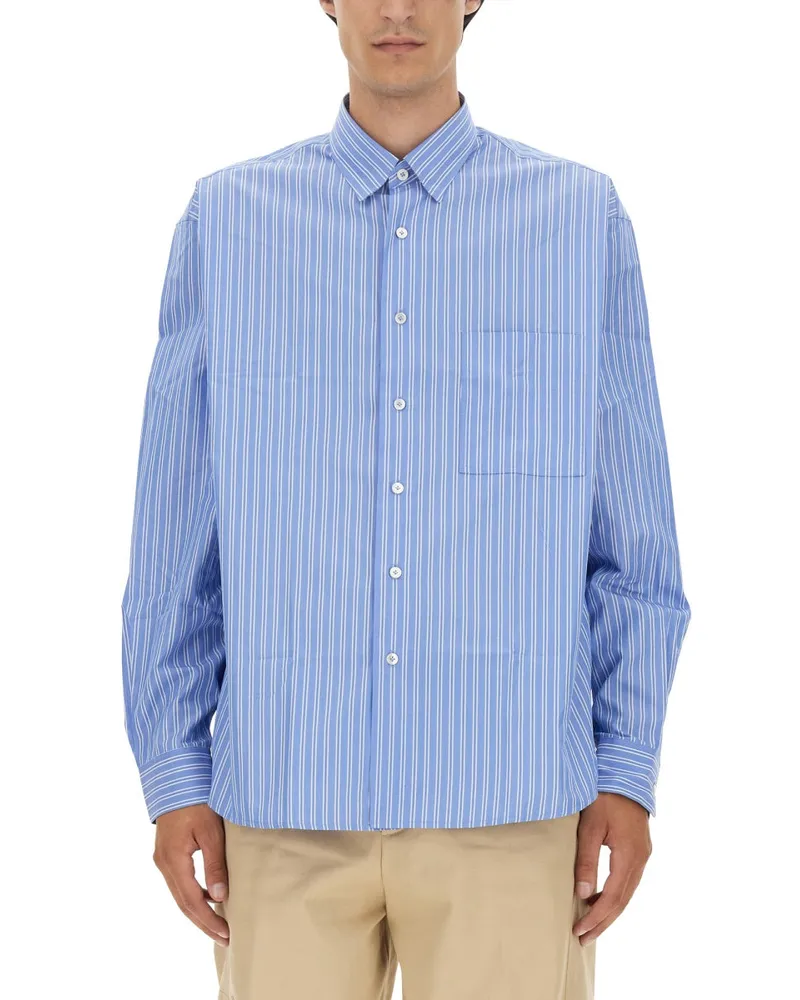 Lanvin übergroßes Fit -Hemd Blue