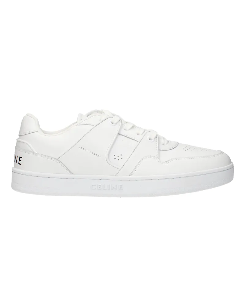 Celine Frauen's Sneakers Weißes Leder/Optisches Weiß -
