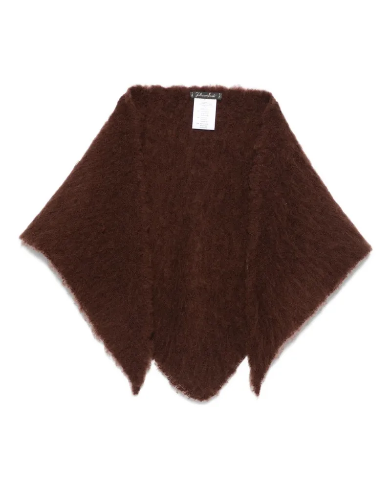 Faliero Sarti Kat Wool und Cashmere Foulard Brown