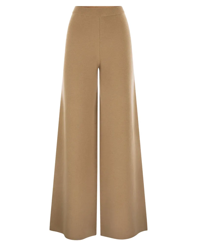 Max Mara Judy Hose aus Wolle und Kaschmir Camel