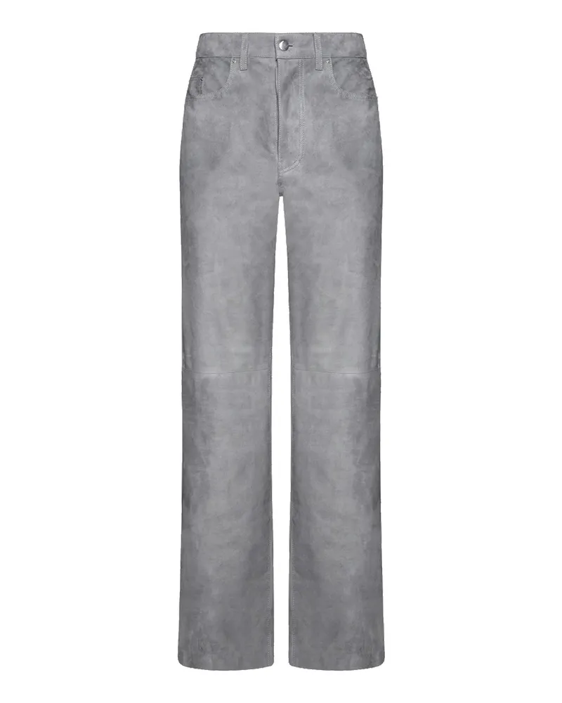Amiri Lederhose Grau