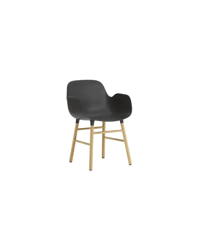 Normann Copenhagen Sessel Form - Schwarz - Eiche - Designer Simon Legald 