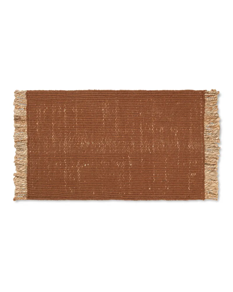 ferm LIVING Teppich Tapis - Braun - Recyceltes PET 