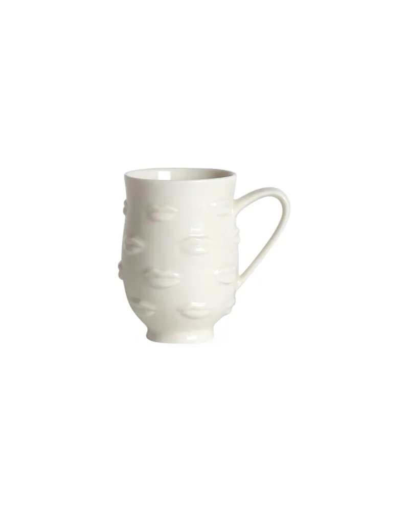 Jonathan Adler Becher Muse - Weiß - emailliertes Porzellan - Designer Jonathan Adler 