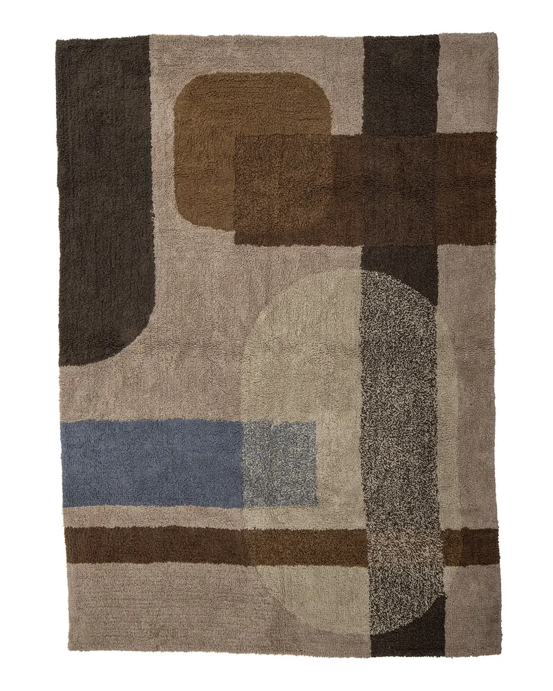 Bloomingville Teppich Tapis - Bunt - Getuftete Baumwolle 