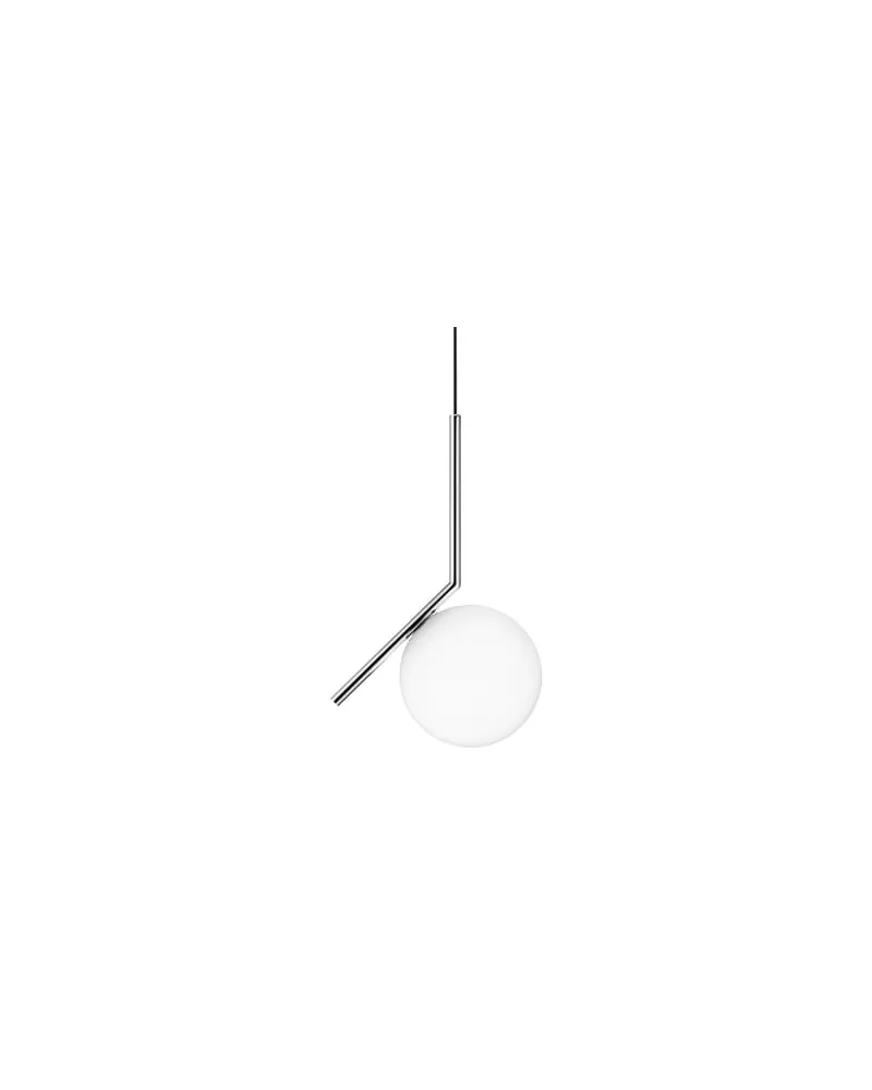 Flos Pendelleuchte IC - Silber - verchromter Stahl - Designer Michael Anastassiades 