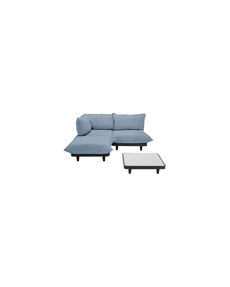 Fatboy Gepolstertes Gartensofa Paletti - Blau - Olefin Stoff 