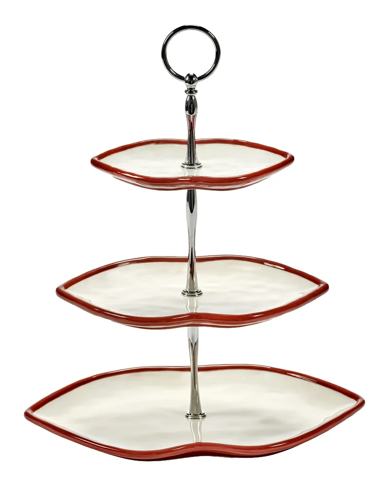 Serax Servierplatte LES OBJETS MOULEVERSANTS - Rot - Sandstein - Designer Wouters & Hendrix 