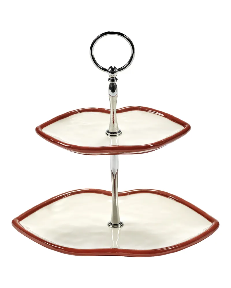 Serax Servierplatte LES OBJETS MOULEVERSANTS - Rot - Sandstein - Designer Wouters & Hendrix 