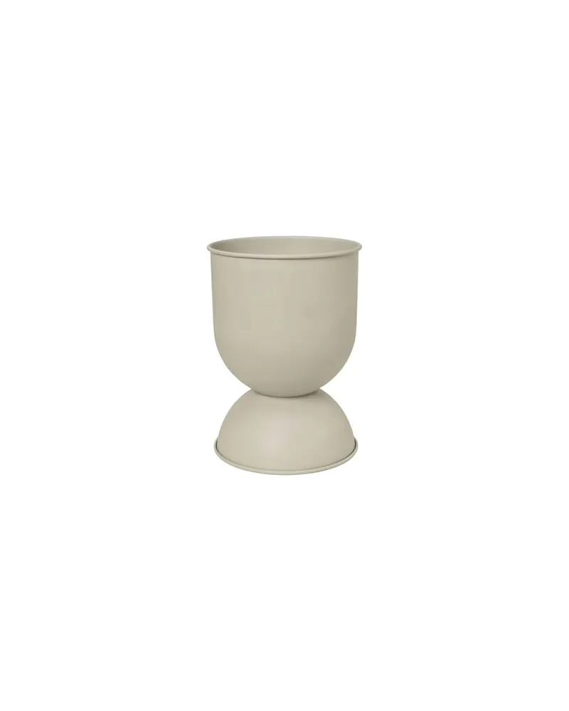 ferm LIVING Blumentopf Hourglass - Beige - Eisen 