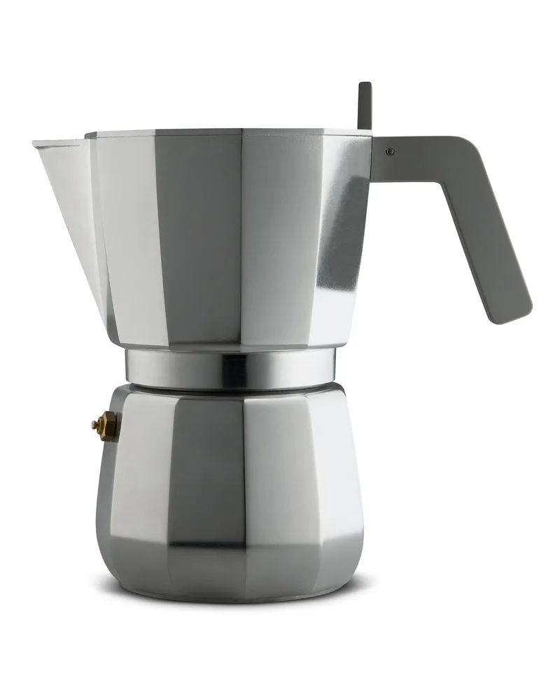 Alessi italienischer Kaffeebereiter Moka - Metall - Gussaluminium - Designer David Chipperfield 