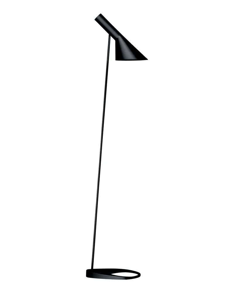 Louis Poulsen Stehleuchte AJ - Metall - rostfreier Stahl - Designer Arne Jacobsen 