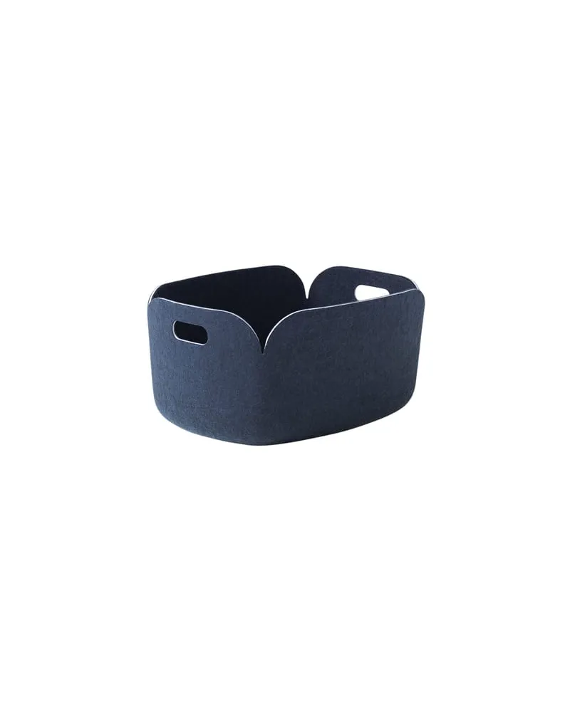 Muuto Korb Restore - Blau - Filz, recycelt - Designer Mika Tolvanen 