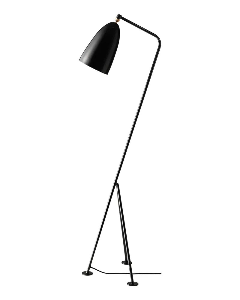 Gubi Stehleuchte Grossman - Schwarz - thermolackierter Stahl - Designer Greta Magnusson Grossman 