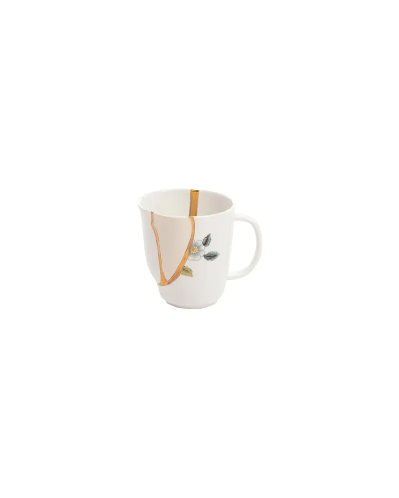 Seletti Becher Kintsugi - Weiß - Gold - Designer Marcantonio 