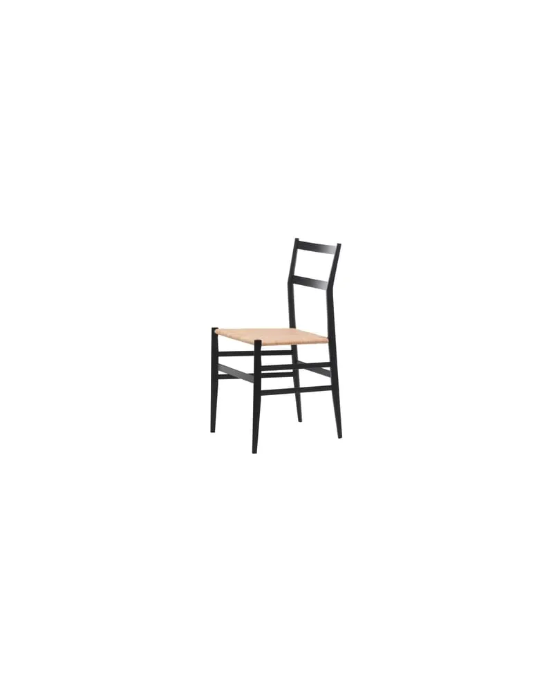 Cassina Stuhl i Maestri - Schwarz - Lackierte Esche, massiv - Designer Gio Ponti 