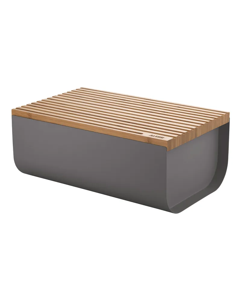 Alessi Brotkasten Mattina - Grau - Bambus - Designer Big Game 