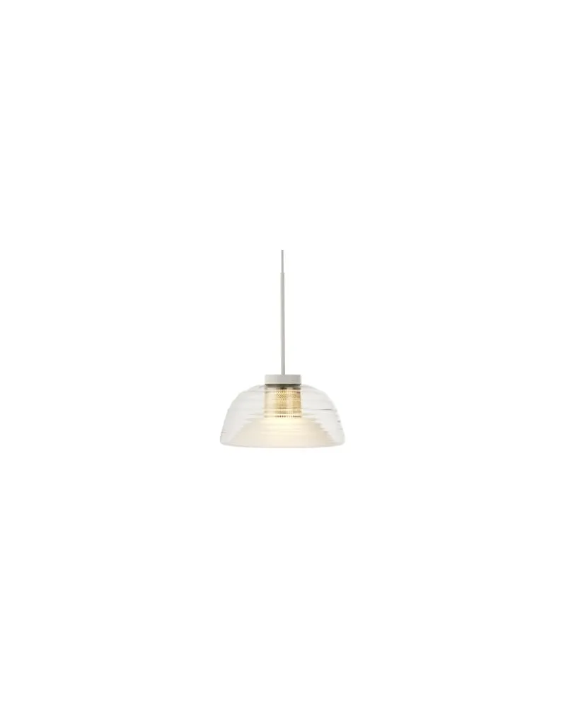 Muuto Pendelleuchte Two-Layer - Grau - mundgeblasenes Glas - Designer Thomas Bentzen 