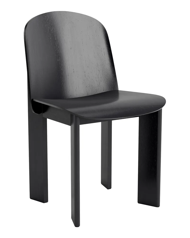 Hay Stuhl Chisel - Schwarz - Lackiertes Eichenfurnier - Designer Andreas Bergsaker 