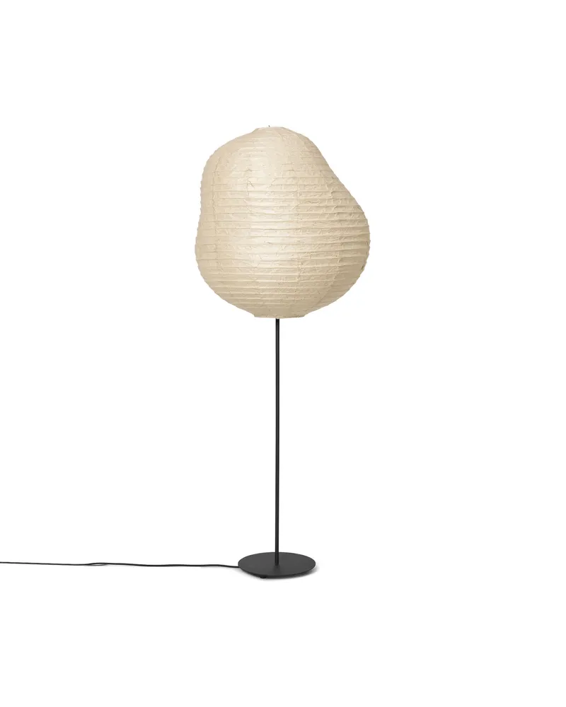 ferm LIVING Stehleuchte Kurbis - Weiß - Washi-Reispapier - Designer Trine Andersen 