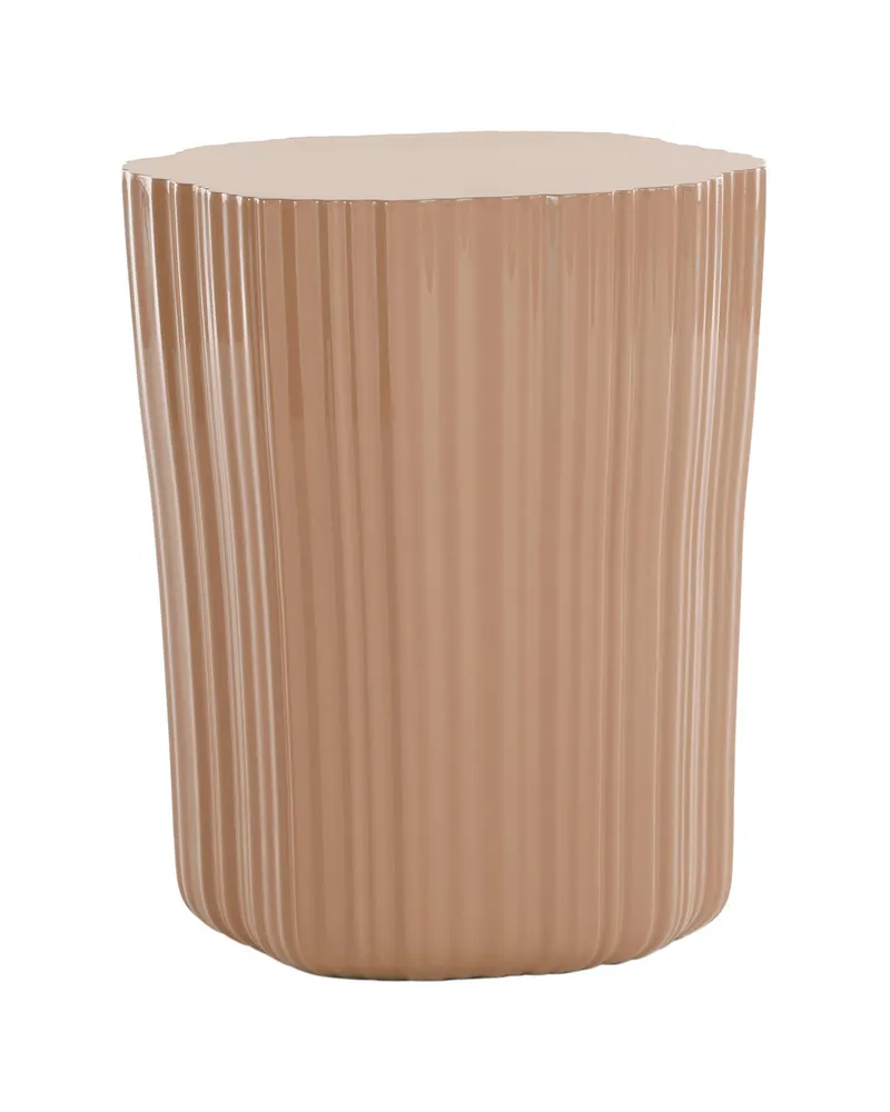 Kartell Beistelltisch Corteza - Beige - Recyceltes Polyethylen - Designer Patricia Urquiola 