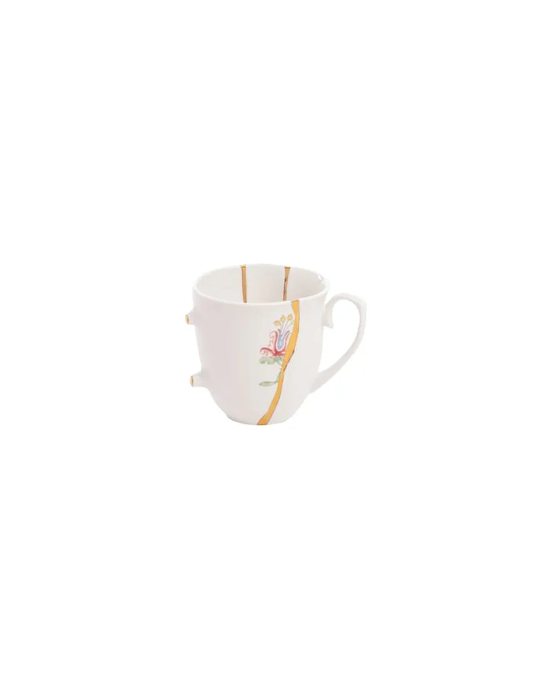 Seletti Becher Kintsugi - Weiß - Gold - Designer Marcantonio 