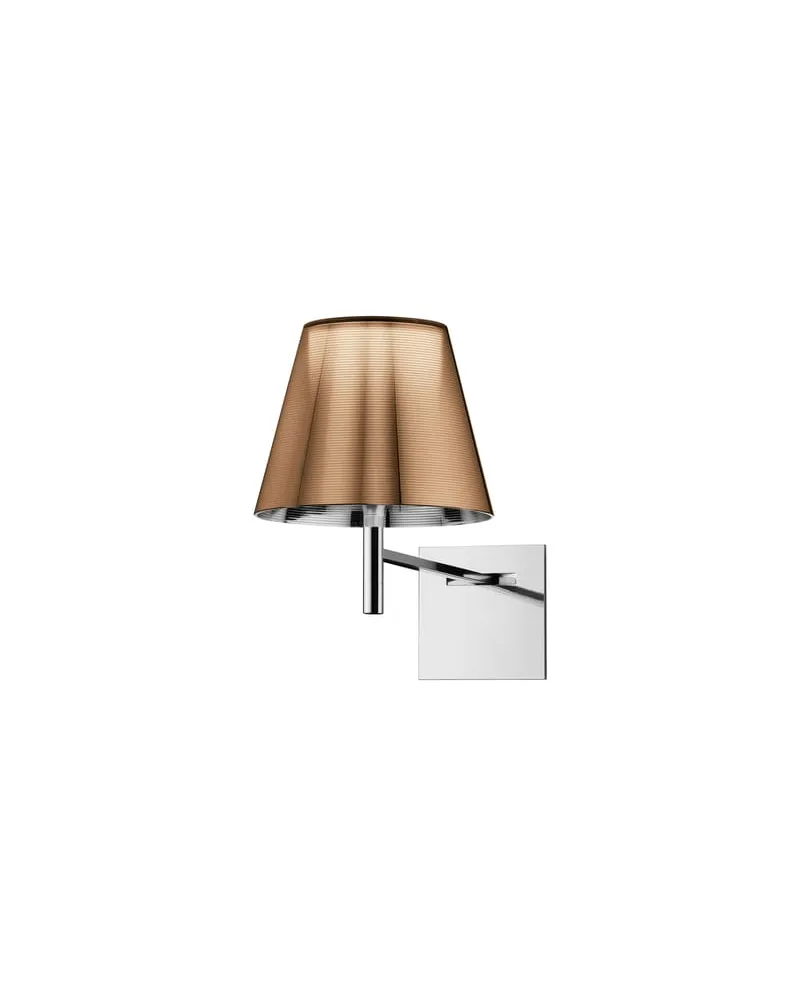 Flos Wandleuchte K Tribe - Braun - poliertes Aluminium - Designer Philippe Starck 