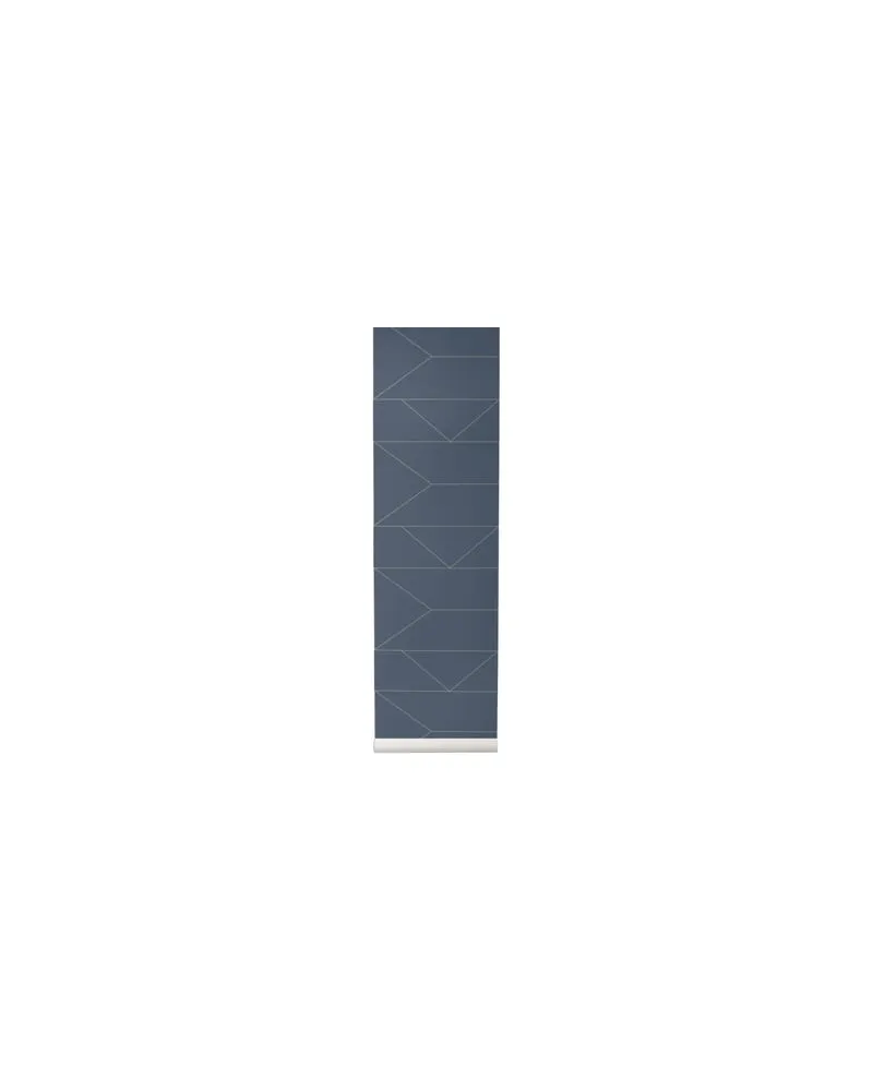 ferm LIVING Tapete Papier peint - Blau - Vliestapete - Designer Trine Andersen 