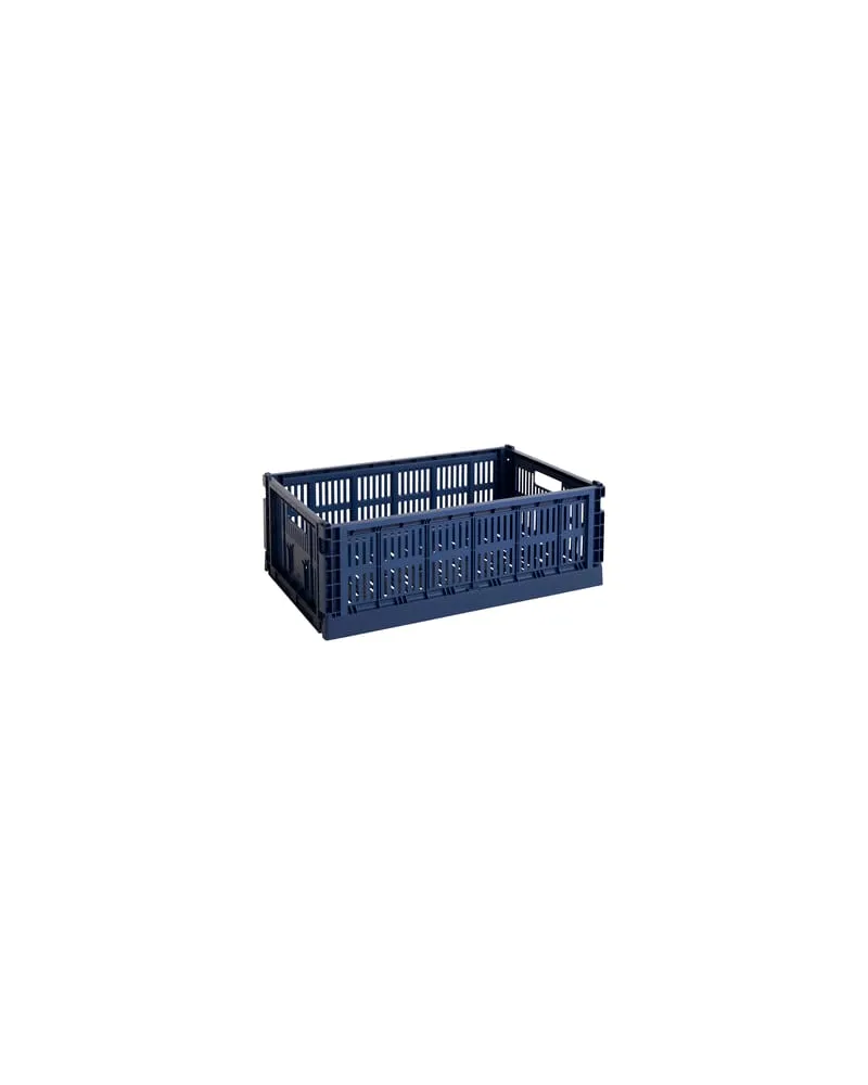 Hay Korb Colour Crate - Blau - Recyceltes Polypropylen - Designer Hay Studio 