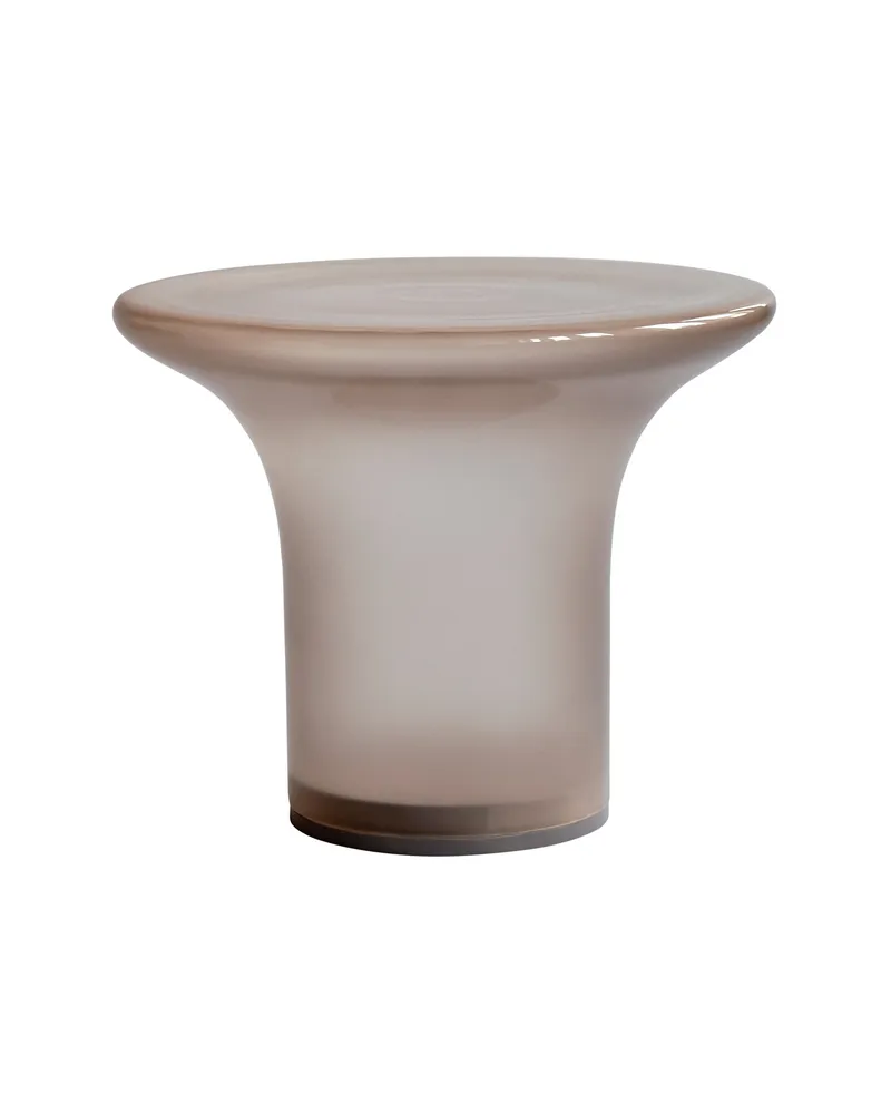 101 Copenhagen Beistelltisch Trumpet - Grau - mundgeblasenes Glas - Designer Tommy Hyldahl 
