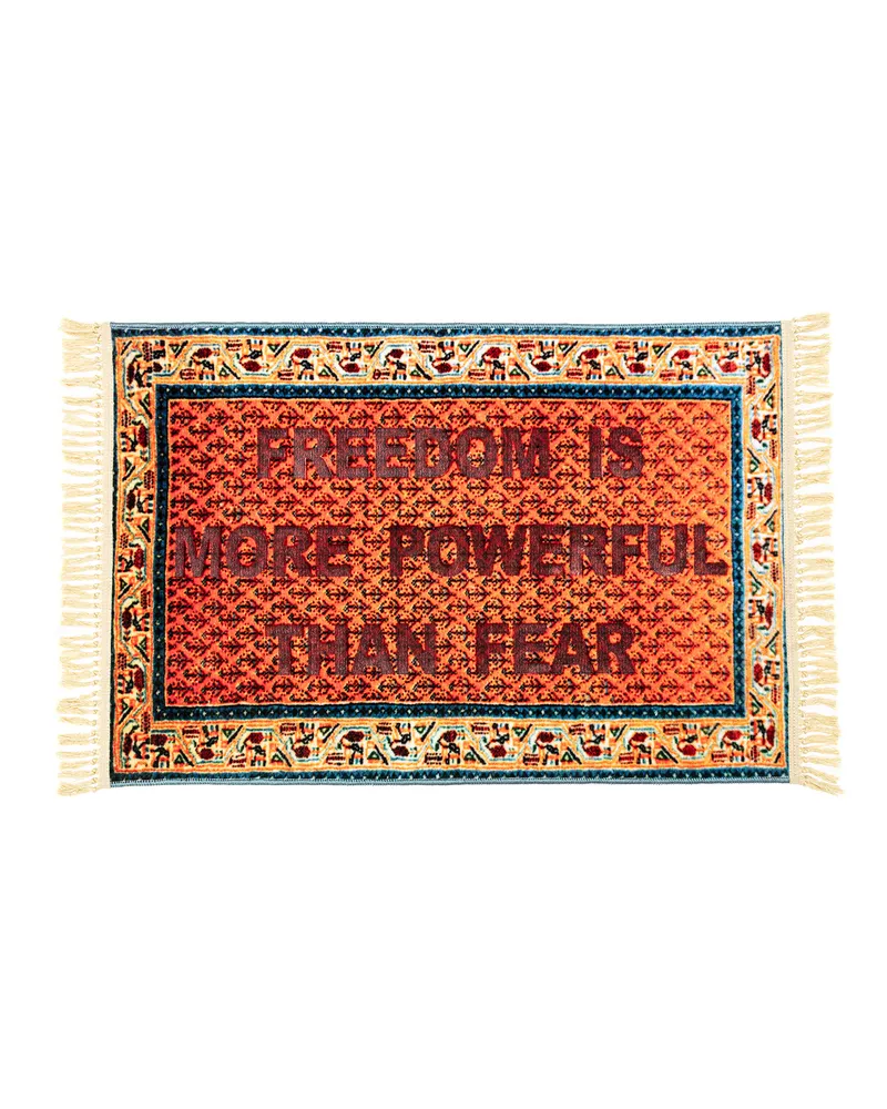 Seletti Teppich Burnt - Bunt - Polyesterfaser - Designer Loredana Longo 