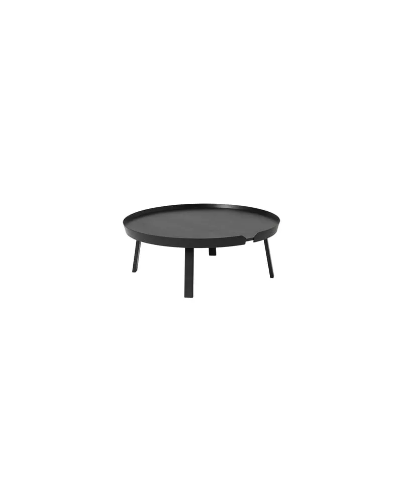 Muuto Couchtisch Around - Schwarz - getönte Esche - Designer Thomas Bentzen 