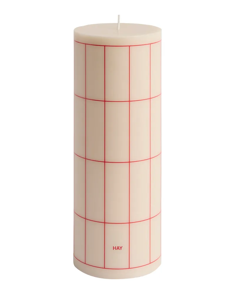 Hay Blockkerze Column - Bunt - Stearin 