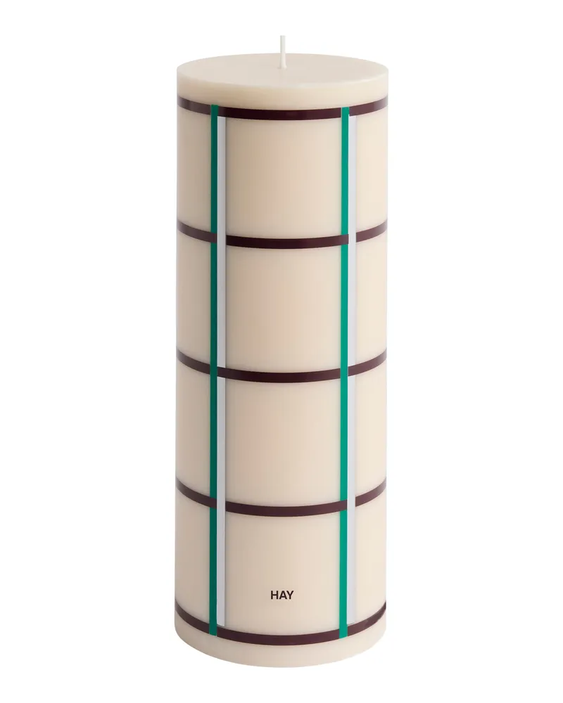 Hay Blockkerze Column - Bunt - Stearin 