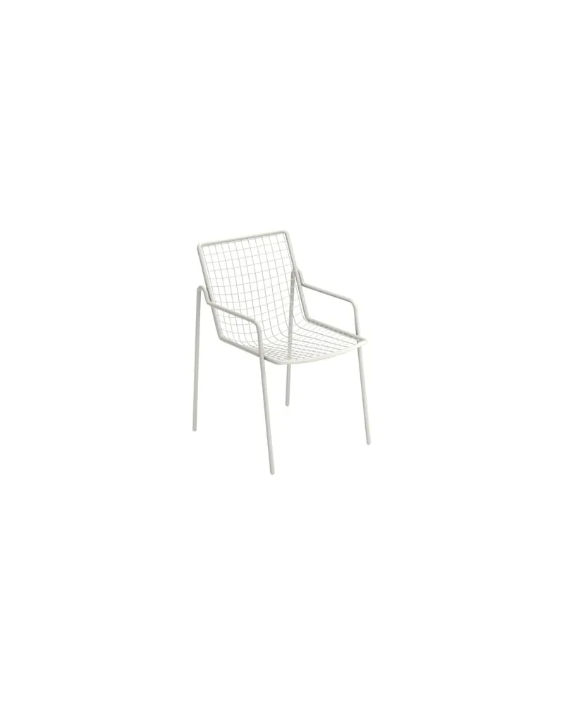 EMU Stapelbarer Sessel Rio R50 - Weiß - Stahl - Designer Anton Cristell 