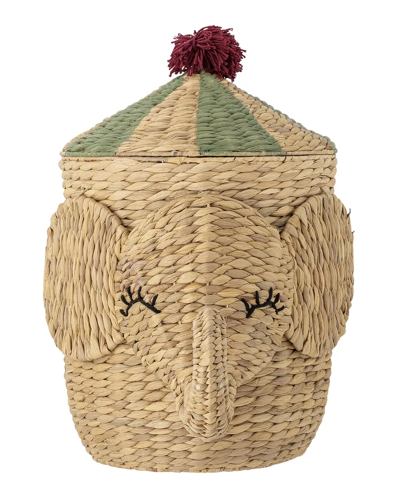 Bloomingville Korb Bobo - Beige - Wasserhyazinthe 