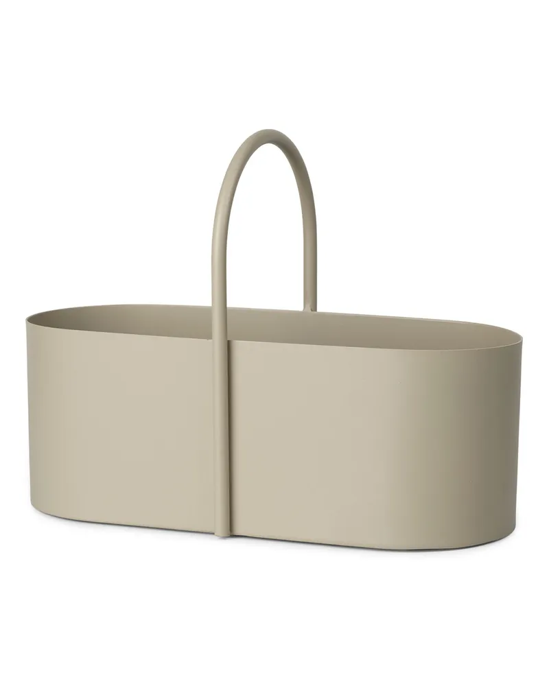 ferm LIVING Korb Grib - Beige - Thermolackiertes Metall - Designer Trine Andersen 