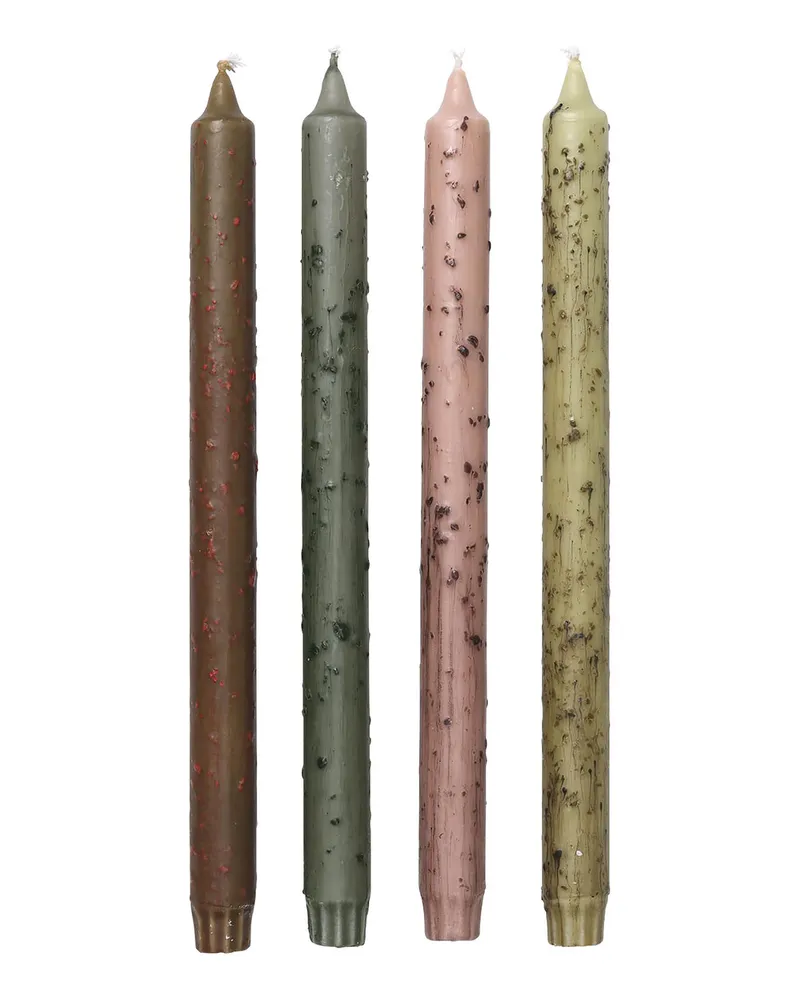 ferm LIVING Langkerze Bougeoirs - Bunt - Pflanzliches Stearin - Designer Trine Andersen 