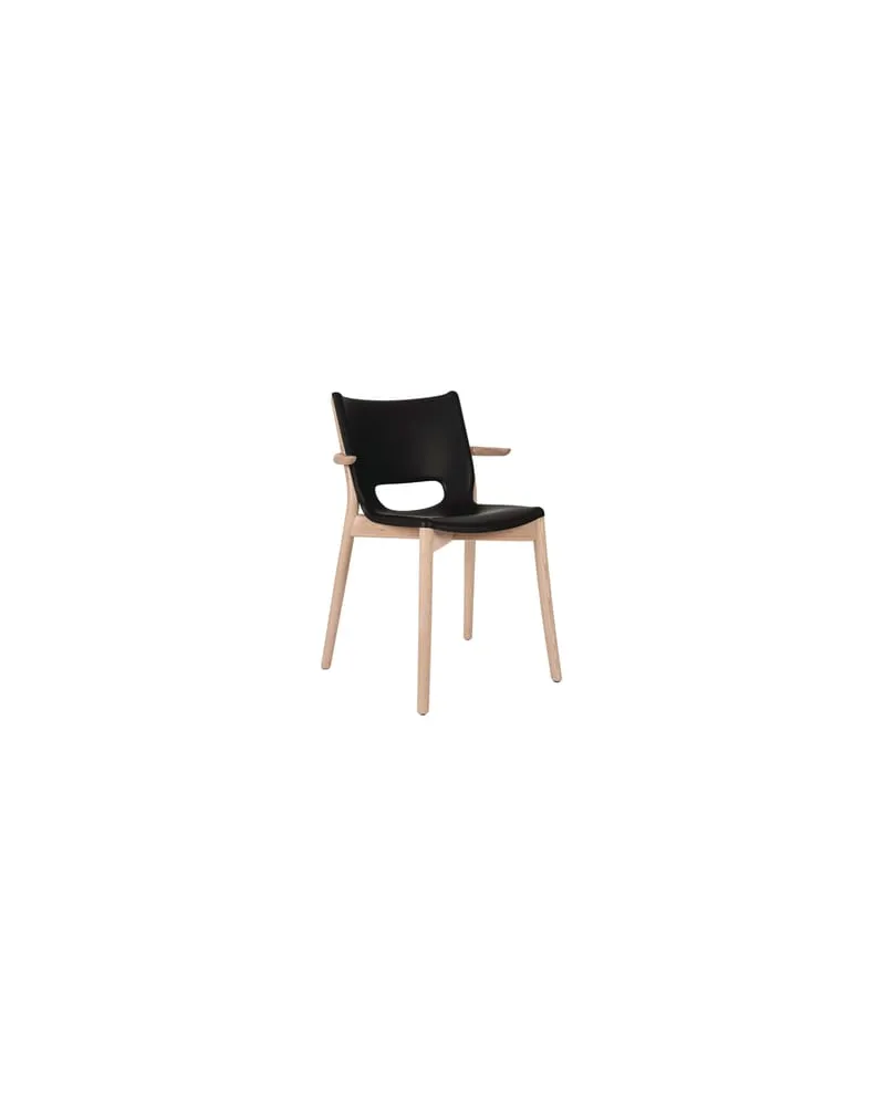 Alessi Sessel Poêle Collection - Schwarz - Buchenfurnier - Designer Philippe Starck 